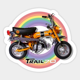 Vintage retro Motorcycle Trail 70 Sticker